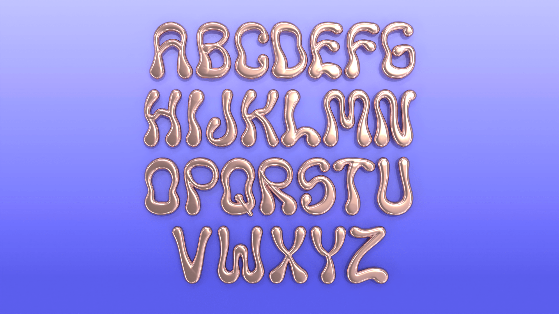 3d isometric typography on womp