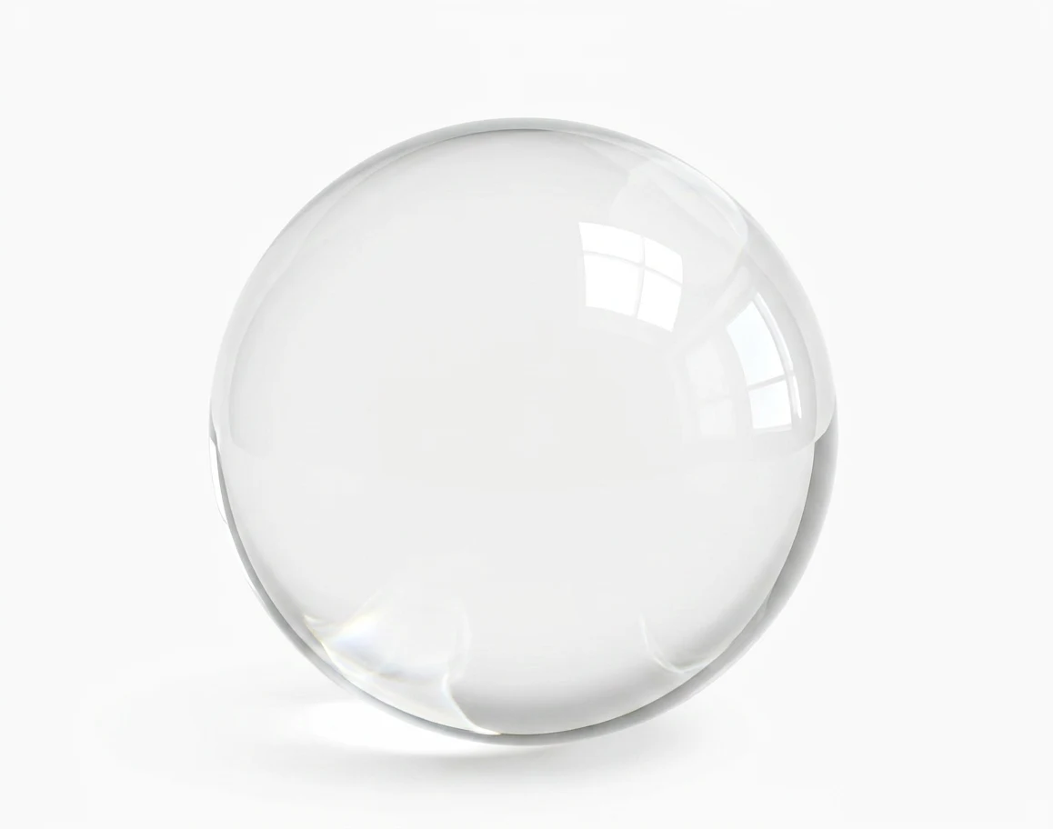 Clear 3D printing material sample
