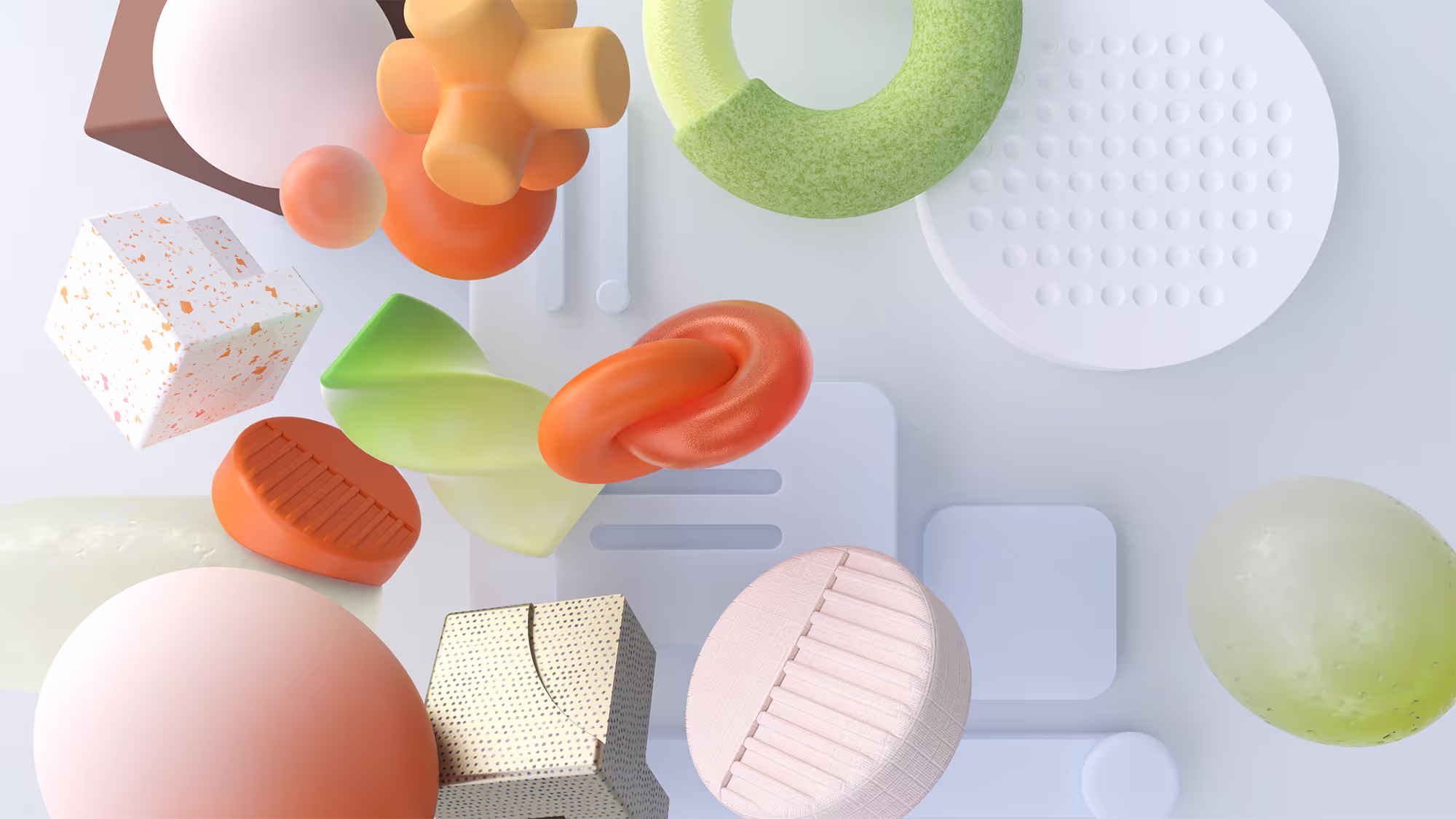 Abstract 3D modeling art created in Womp, showcasing creative geometric forms and digital design aesthetics