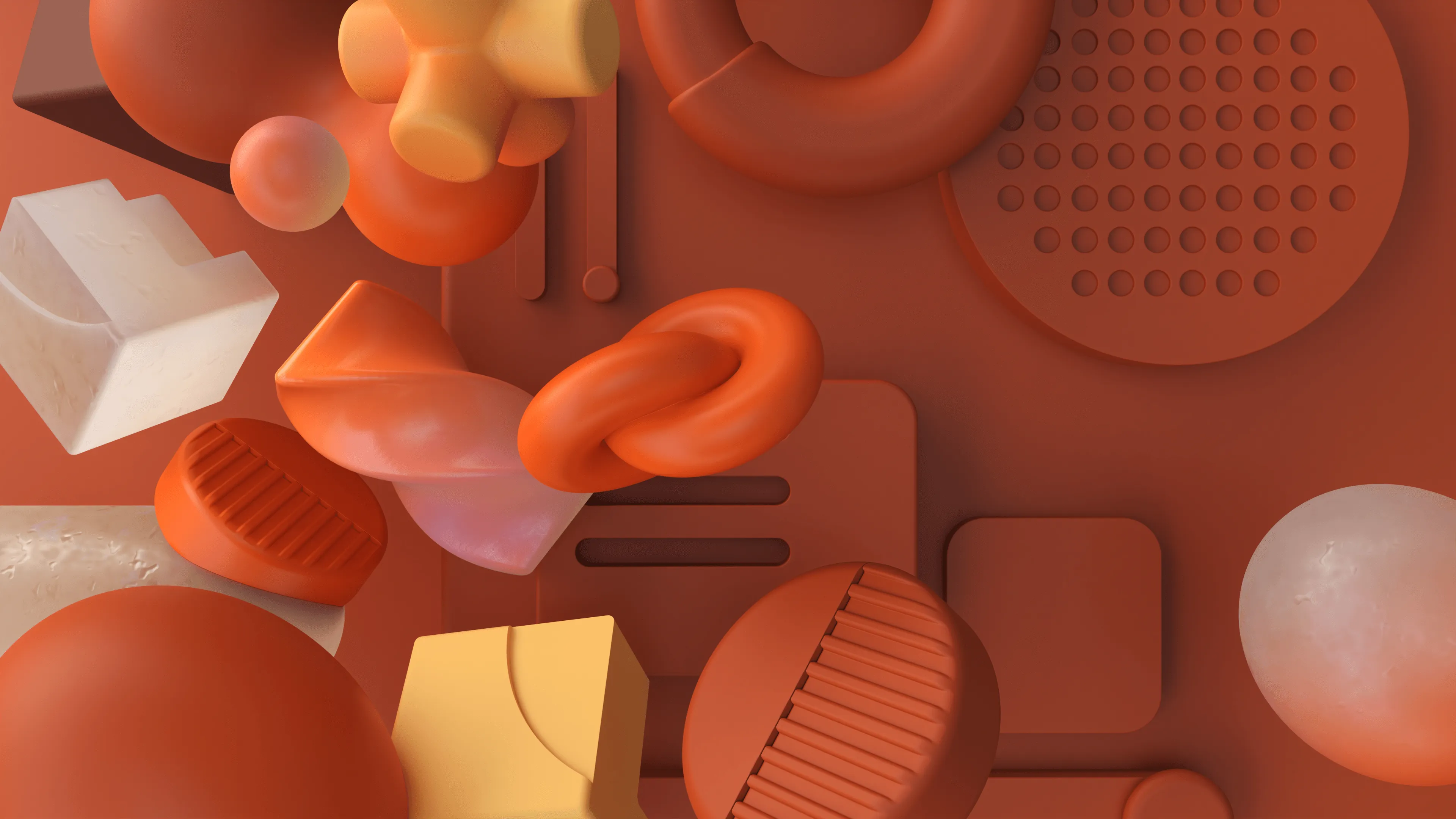 Abstract digital art using Womp 3D modeling features