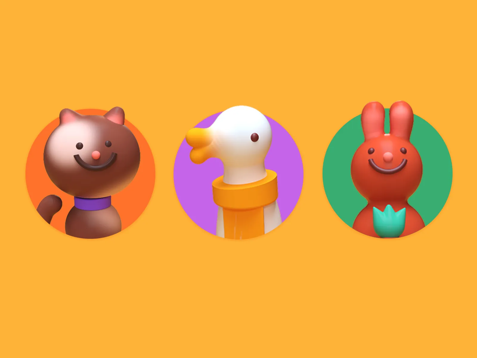 Womp 3D modeling avatars built with free 3D editor software