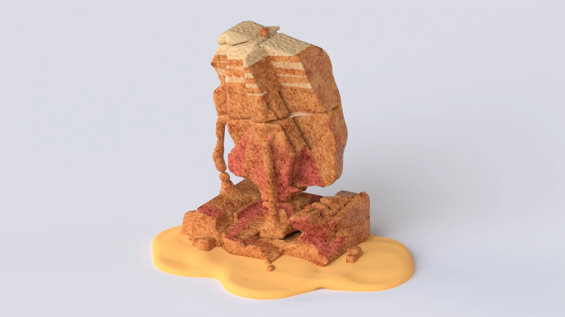 3D modeling a canyon rock design in beginner friendly design tool Womp