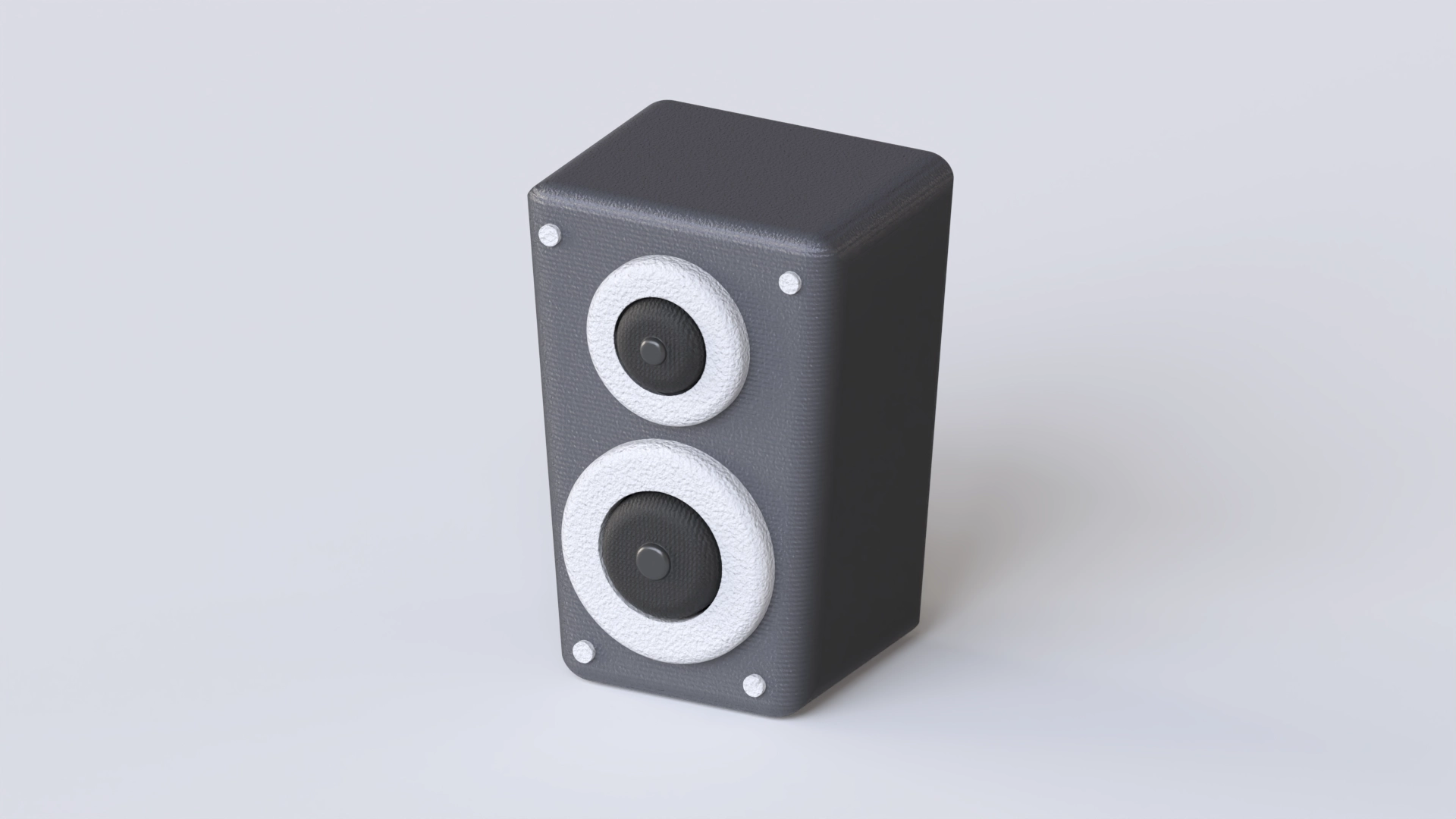 Custom 3D-modeled speaker designed in Womp showcasing innovative music gear