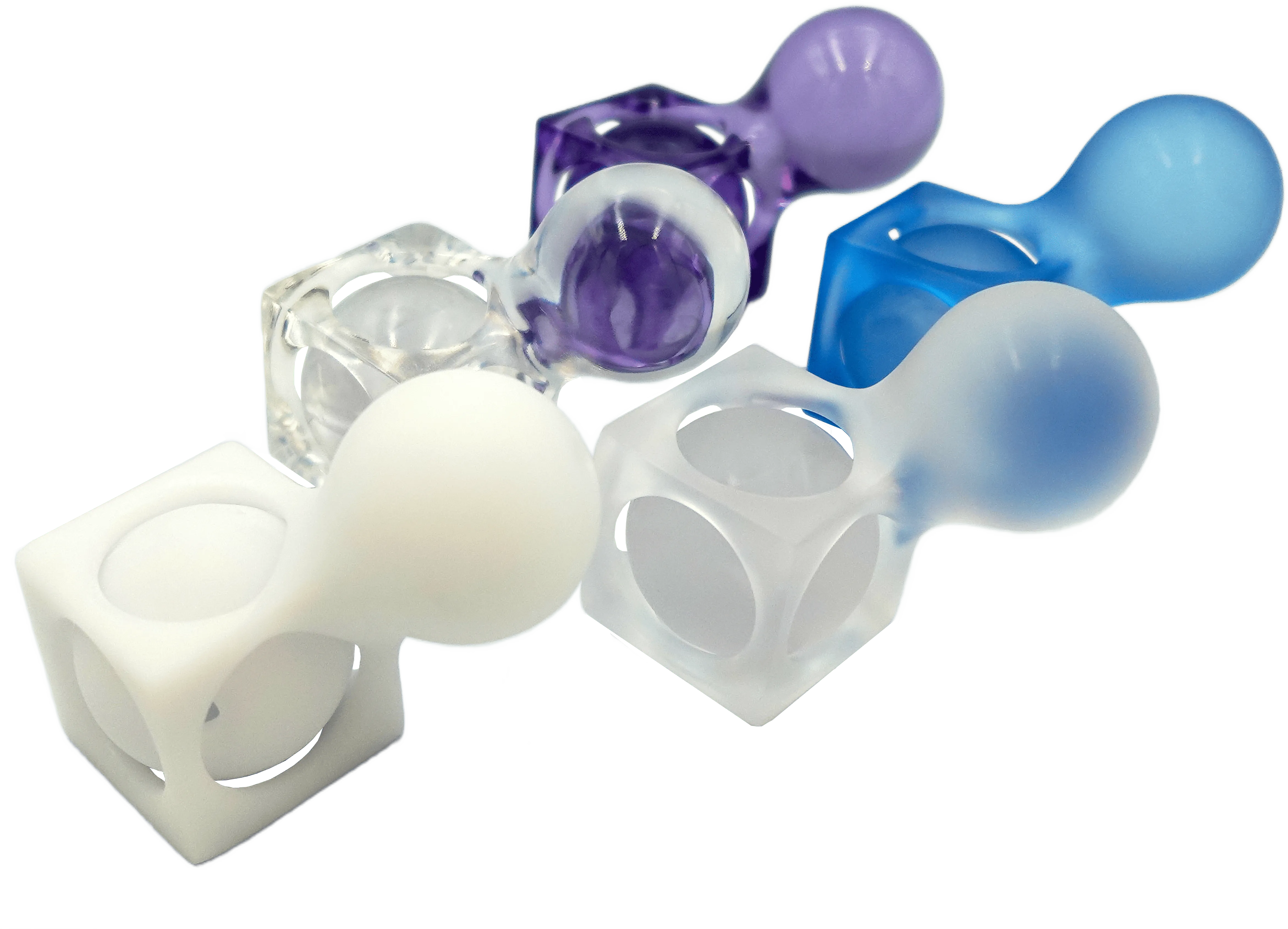 A detailed 3D printed miniature of Womp's default object created through Womp’s intuitive 3D modeling platform