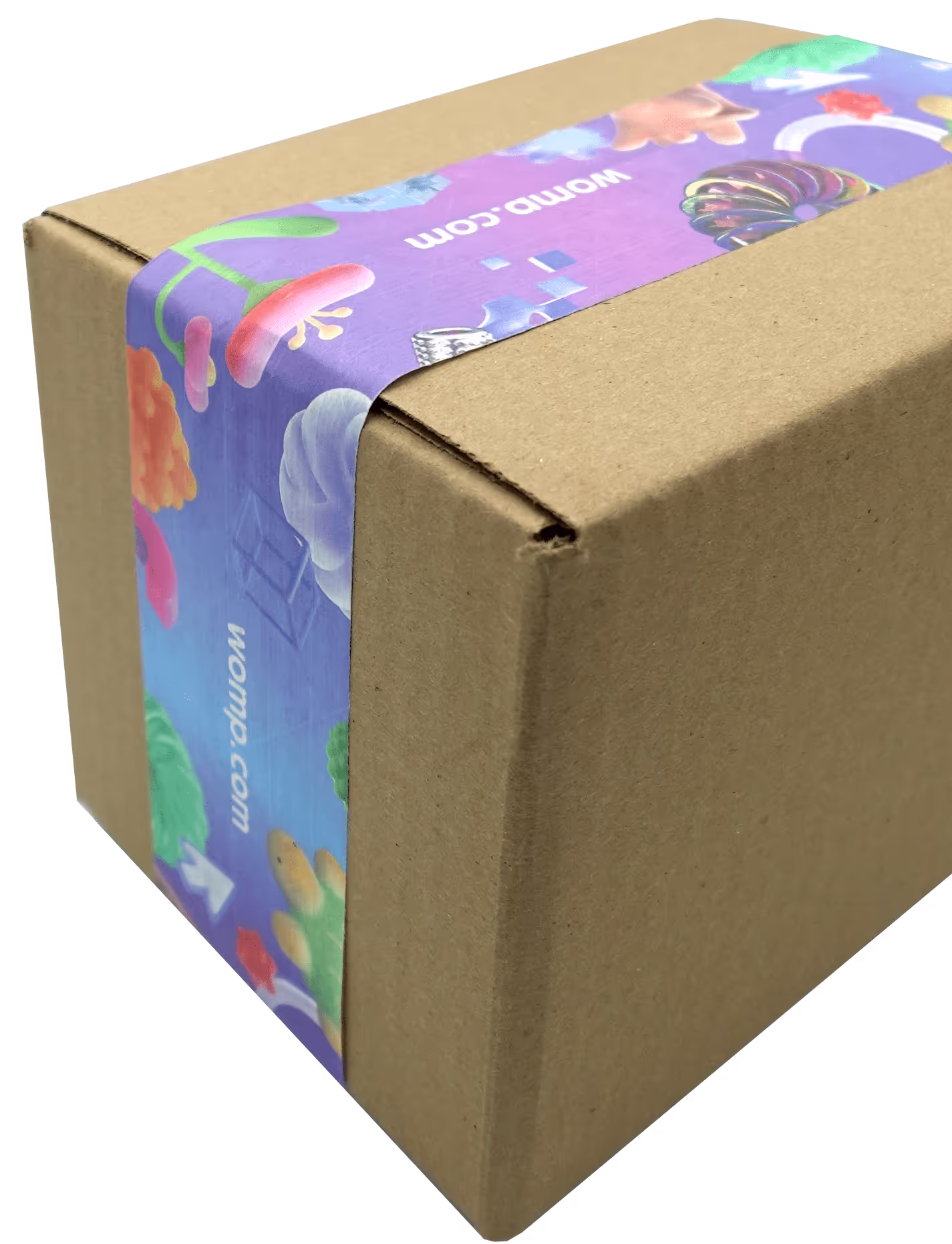Personalized delivery box delivered from Womp’s 3D printing feature